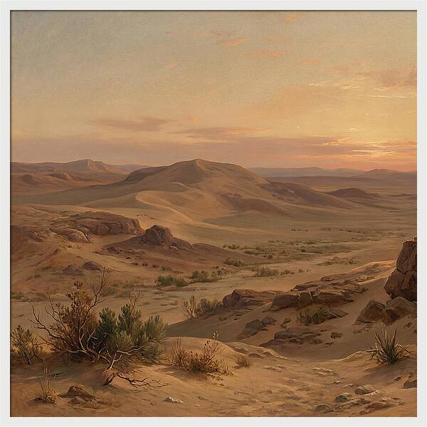 Desert Tranquility At Twilight