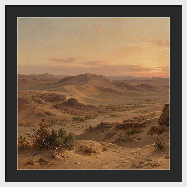 Desert Tranquility At Twilight