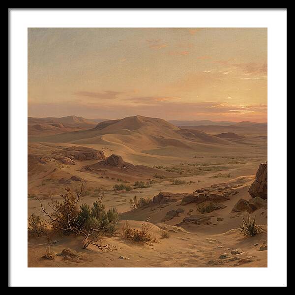 Desert Tranquility At Twilight