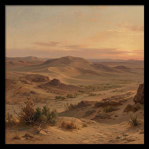 Desert Tranquility At Twilight