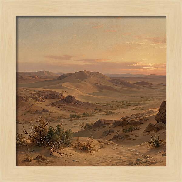 Desert Tranquility At Twilight
