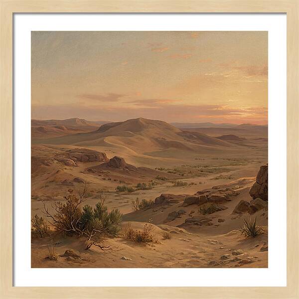 Desert Tranquility At Twilight