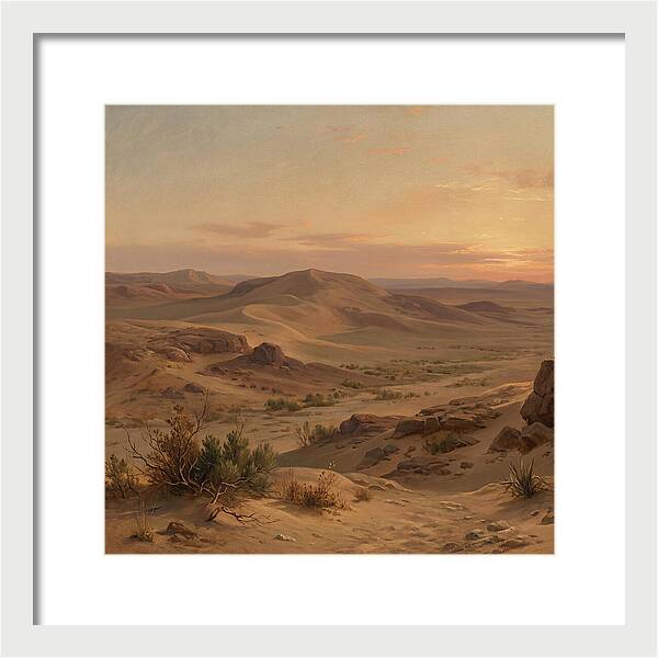 Desert Tranquility At Twilight