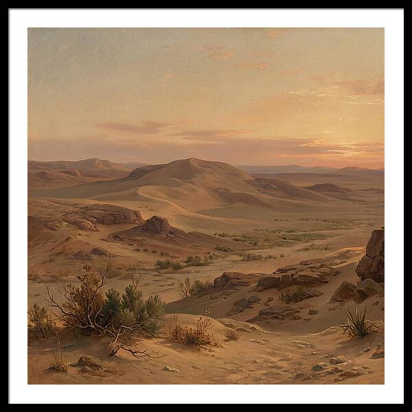Desert Tranquility At Twilight