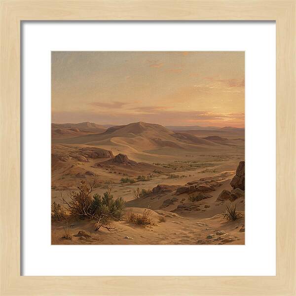 Desert Tranquility At Twilight