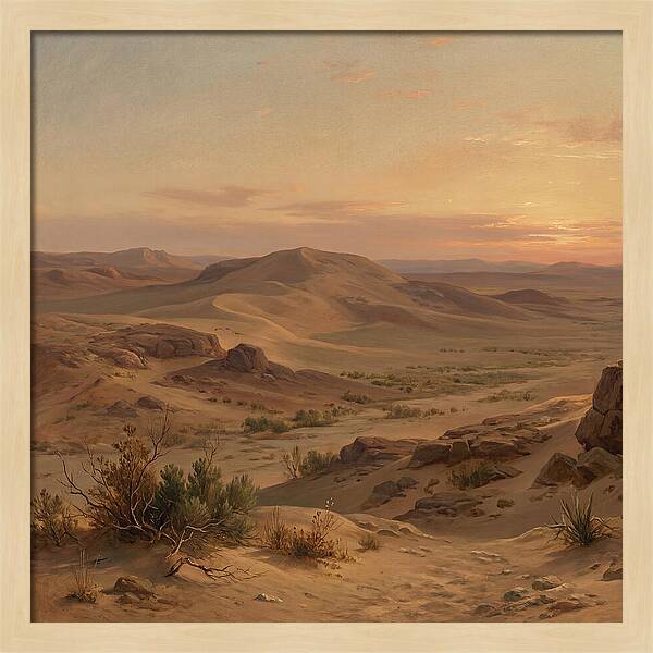 Desert Tranquility At Twilight