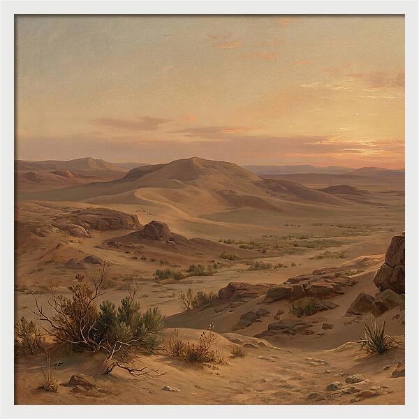 Desert Tranquility At Twilight