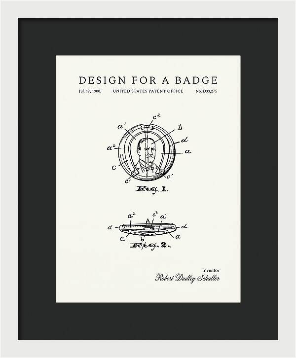 Design For A Badge Minimalist Patent Usd33275