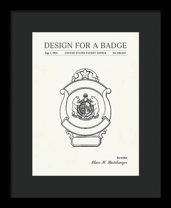Design For A Badge Minimalist Patent Usd64043