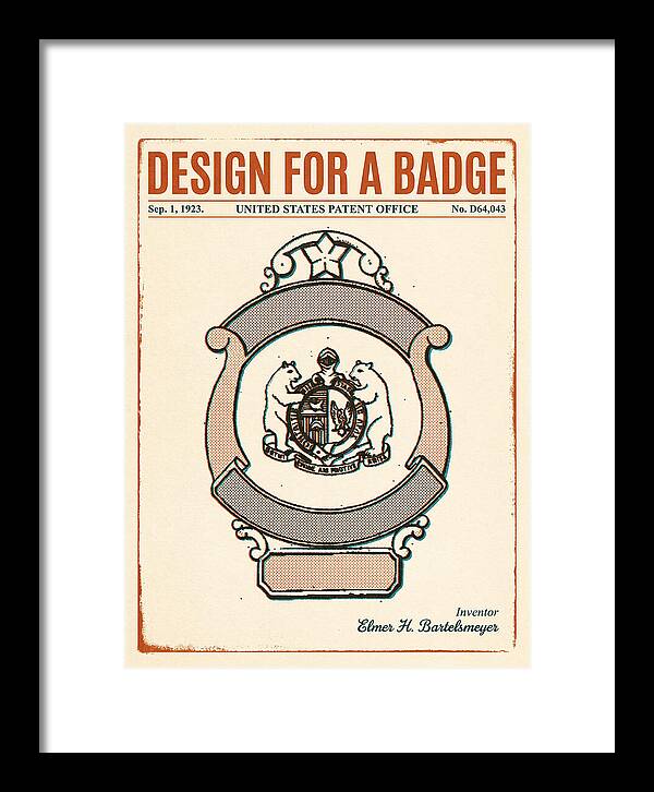Design For A Badge Retro Patent Usd64043