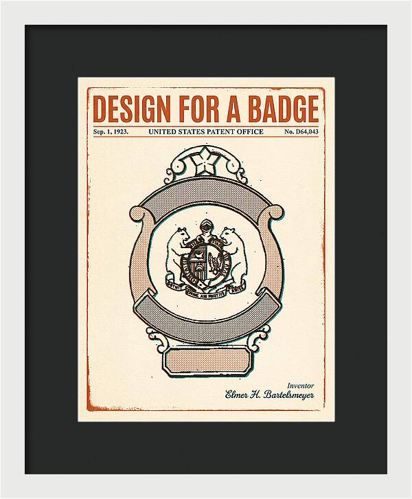 Design For A Badge Retro Patent Usd64043