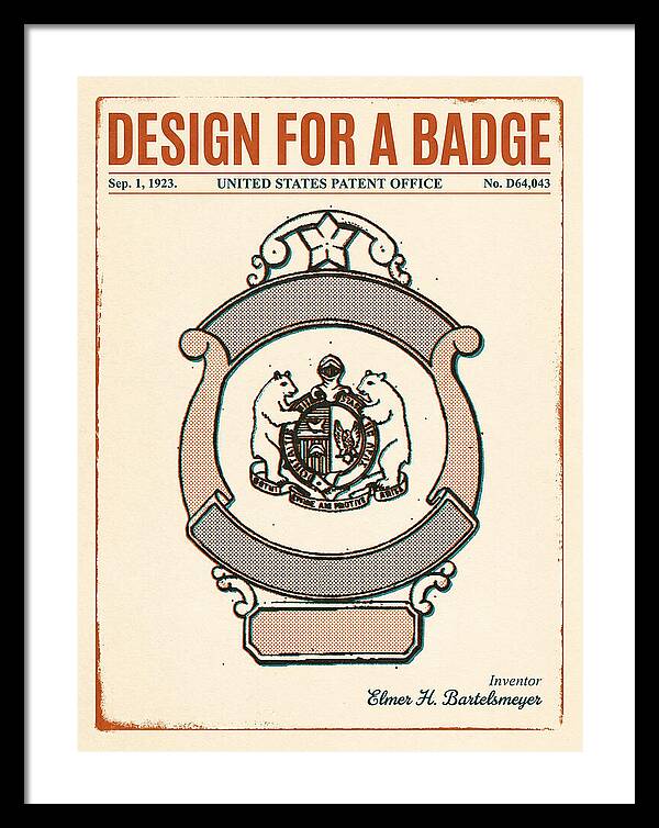 Design For A Badge Retro Patent Usd64043