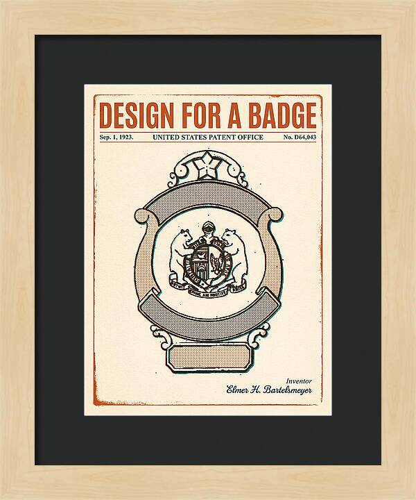Design For A Badge Retro Patent Usd64043