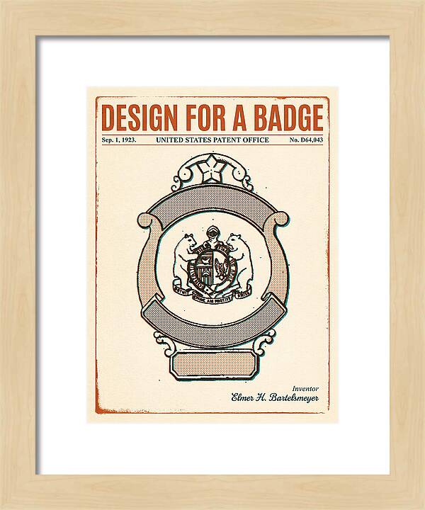 Design For A Badge Retro Patent Usd64043