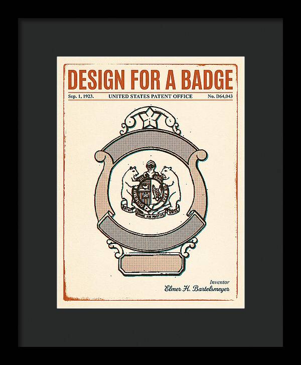 Design For A Badge Retro Patent Usd64043