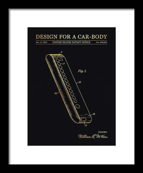 Design For A Car Body Mckeen Gold Patent Usd38860s