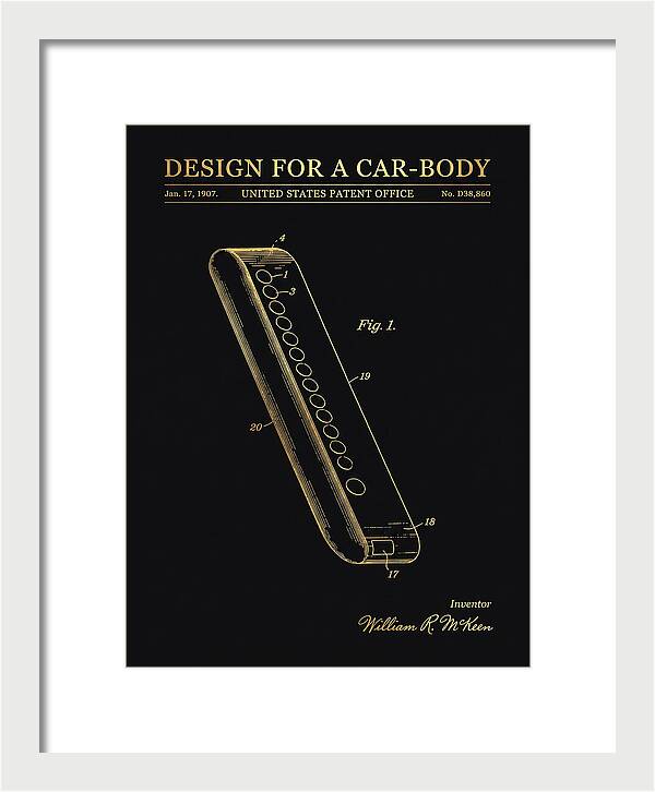 Design For A Car Body Mckeen Gold Patent Usd38860s