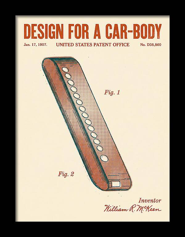 Design For A Car Body Mckeen Retro Patent Usd38860s