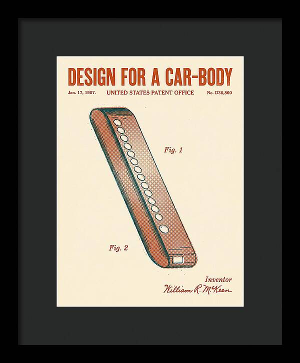 Design For A Car Body Mckeen Retro Patent Usd38860s