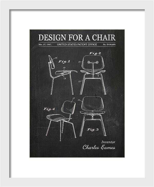 Design For A Chair Eames Molded Plywood Chalkboard Patent Usd150685s