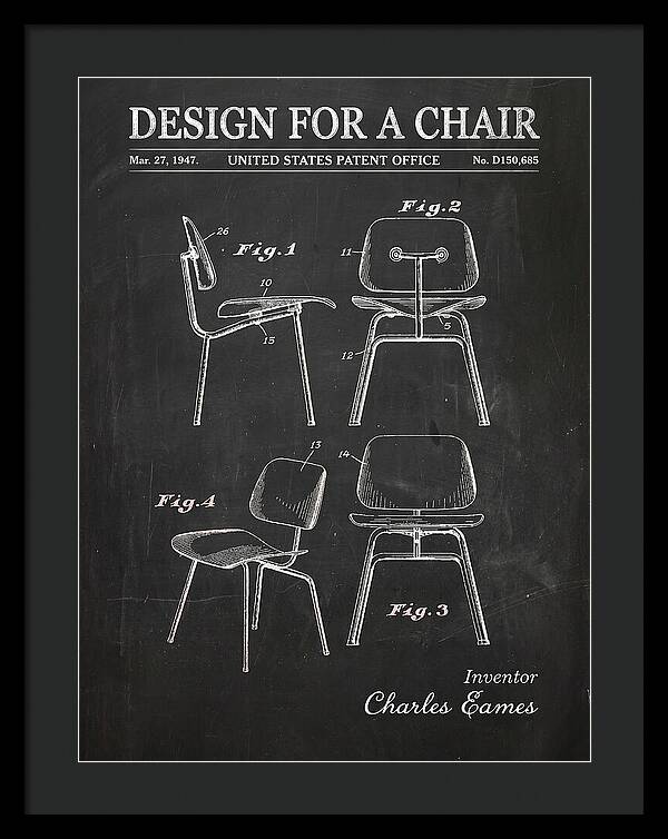 Design For A Chair Eames Molded Plywood Chalkboard Patent Usd150685s