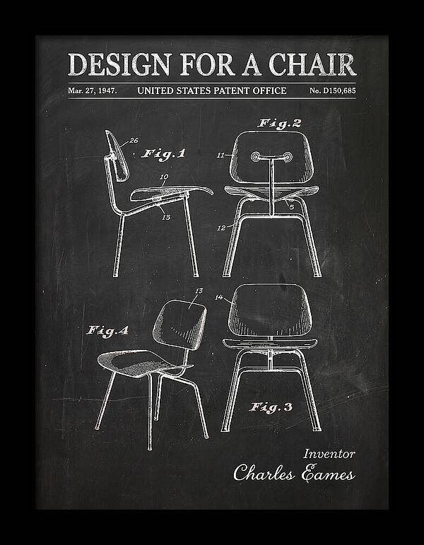 Design For A Chair Eames Molded Plywood Chalkboard Patent Usd150685s