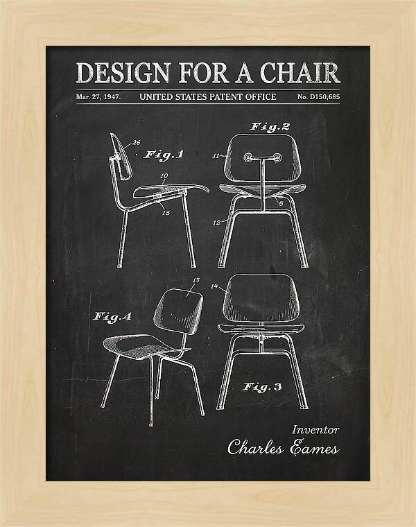 Design For A Chair Eames Molded Plywood Chalkboard Patent Usd150685s
