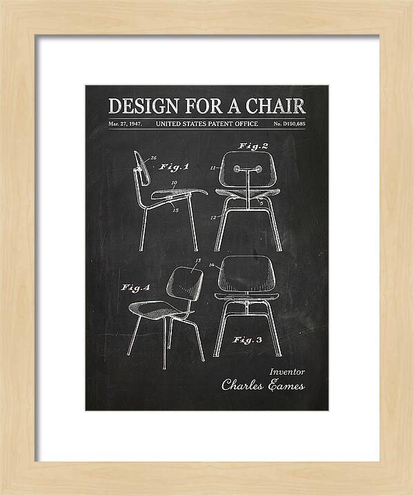 Design For A Chair Eames Molded Plywood Chalkboard Patent Usd150685s