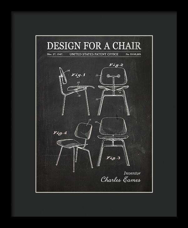 Design For A Chair Eames Molded Plywood Chalkboard Patent Usd150685s