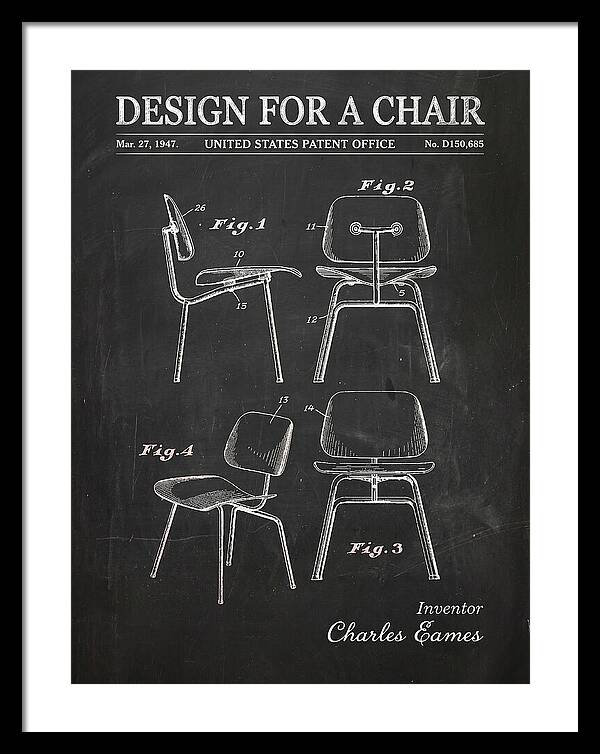 Design For A Chair Eames Molded Plywood Chalkboard Patent Usd150685s