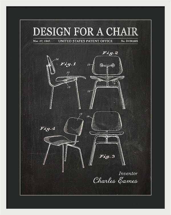Design For A Chair Eames Molded Plywood Chalkboard Patent Usd150685s