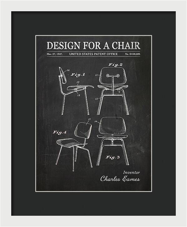 Design For A Chair Eames Molded Plywood Chalkboard Patent Usd150685s