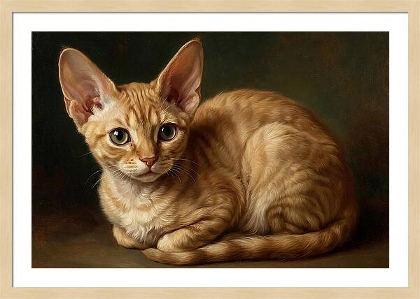Devon Rex Cat Portrait