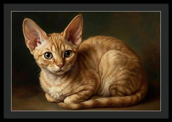 Devon Rex Cat Portrait
