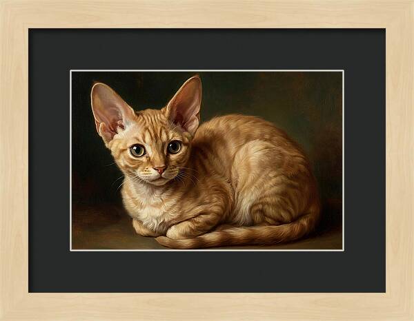 Devon Rex Cat Portrait