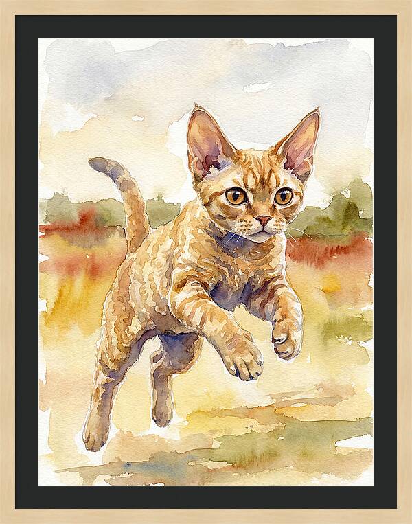 Devon Rex In Motion