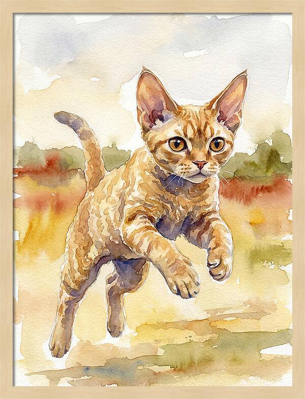 Devon Rex In Motion