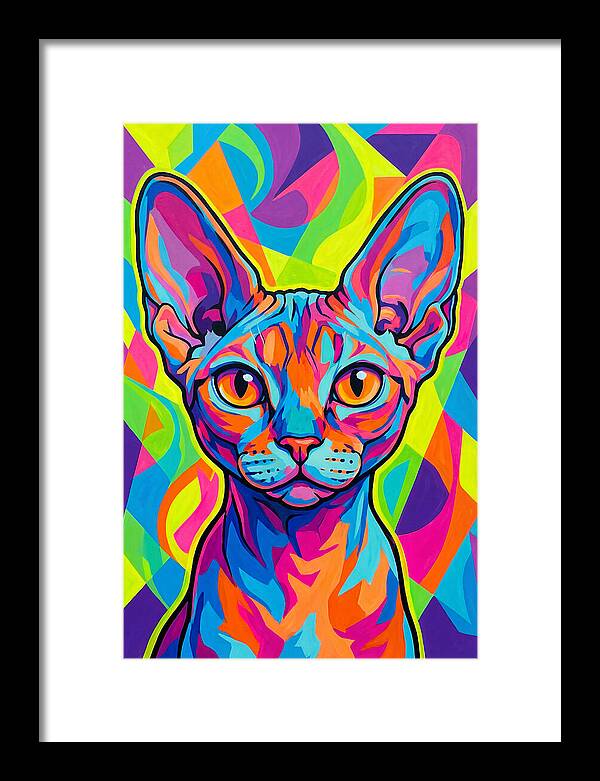 Devon Rex In Vibrant Colors