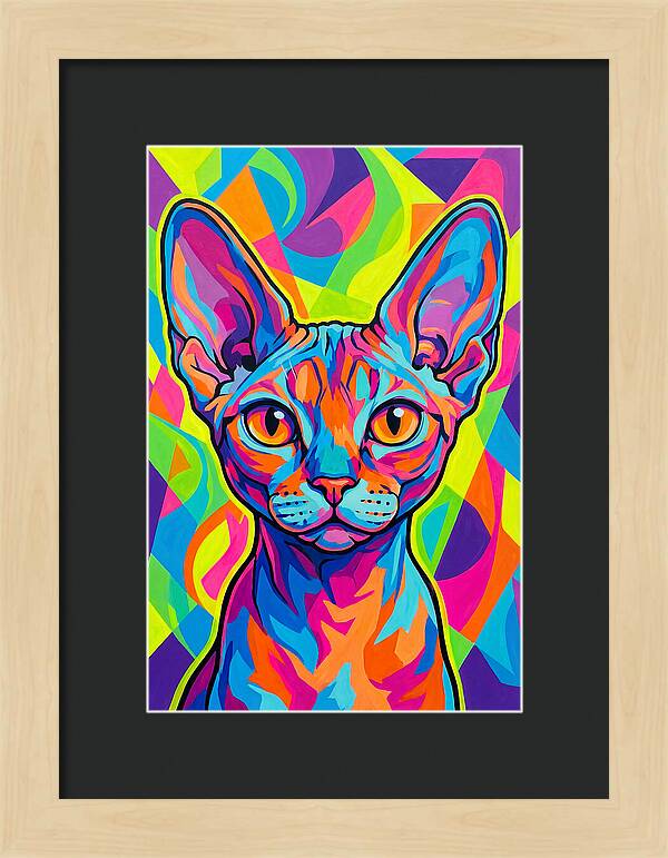 Devon Rex In Vibrant Colors