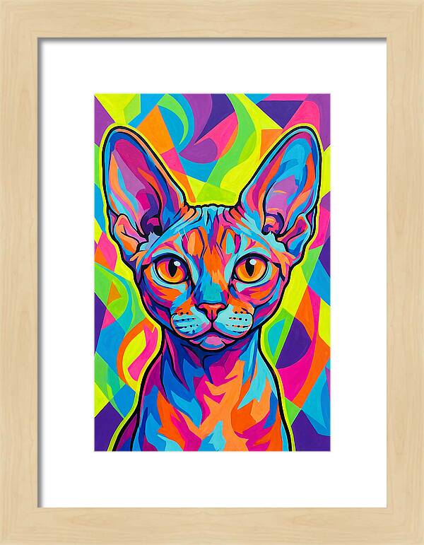 Devon Rex In Vibrant Colors