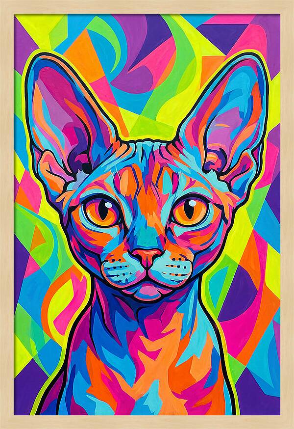 Devon Rex In Vibrant Colors