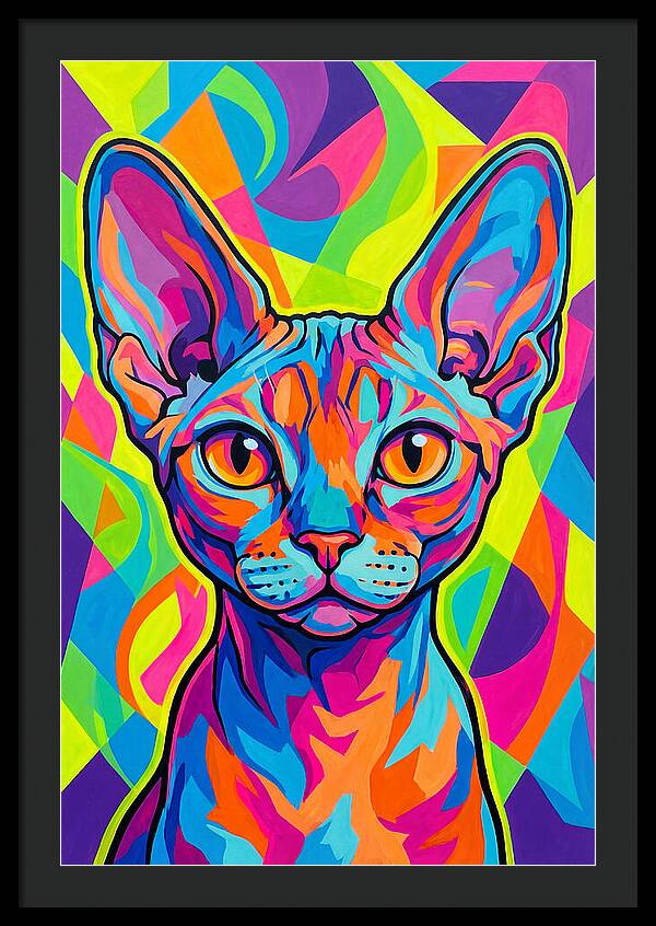 Devon Rex In Vibrant Colors