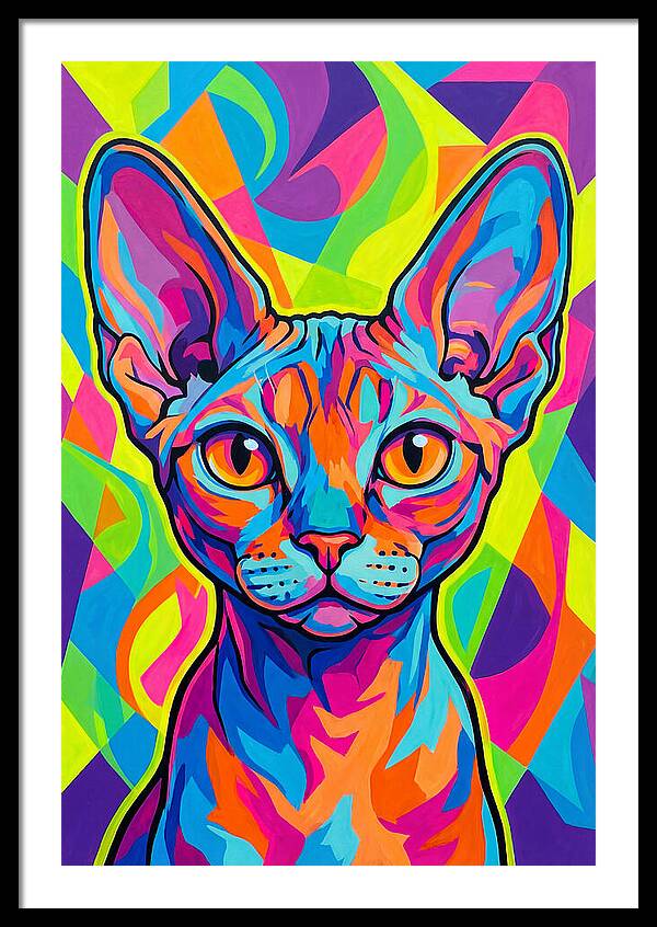 Devon Rex In Vibrant Colors