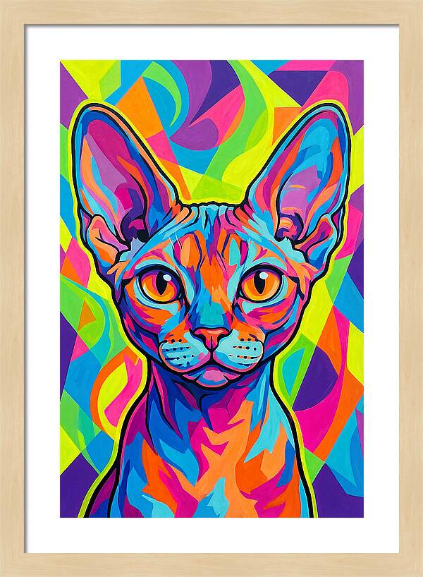 Devon Rex In Vibrant Colors