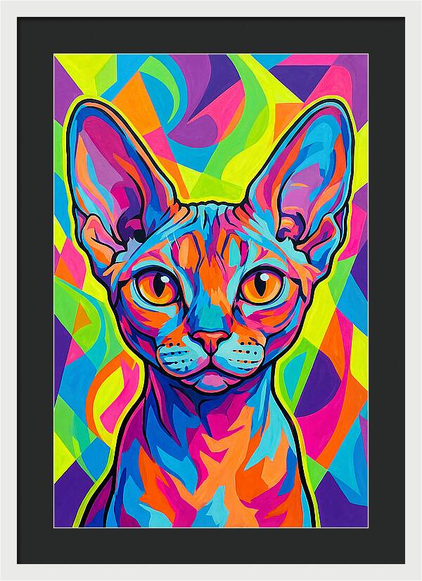 Devon Rex In Vibrant Colors