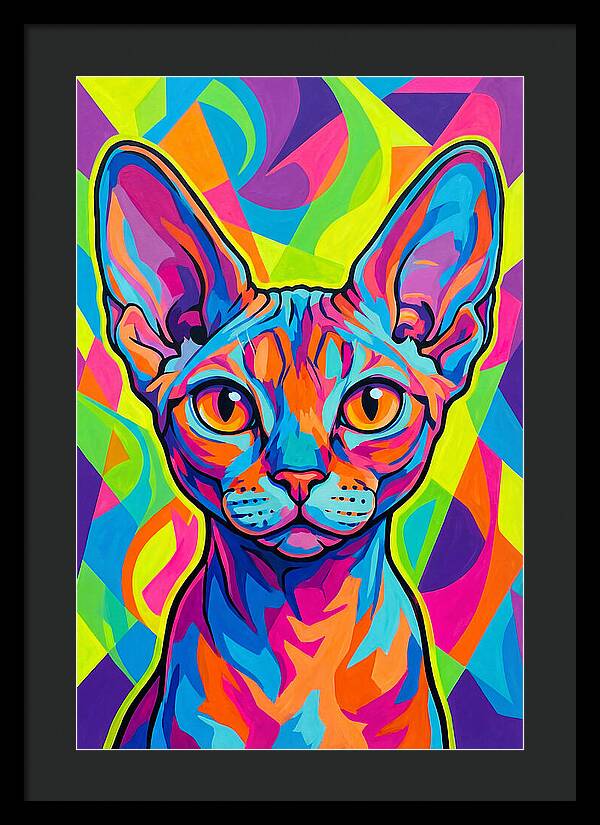 Devon Rex In Vibrant Colors
