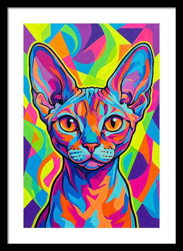 Devon Rex In Vibrant Colors