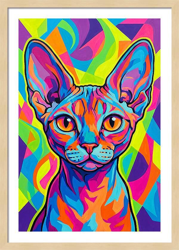 Devon Rex In Vibrant Colors