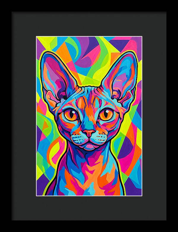 Devon Rex In Vibrant Colors