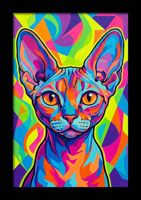 Devon Rex In Vibrant Colors